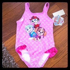 💖NWT Paw Patrol Toddler Girl’s Swimsuit size 4T💖